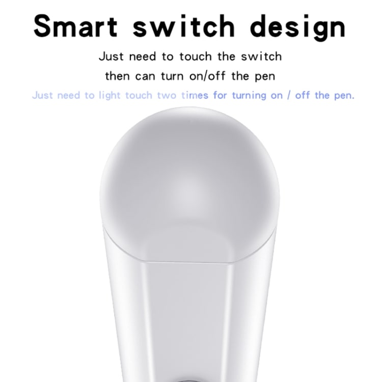 Magetic Universal Stylus Pen med lang batterilevetid - Hvit