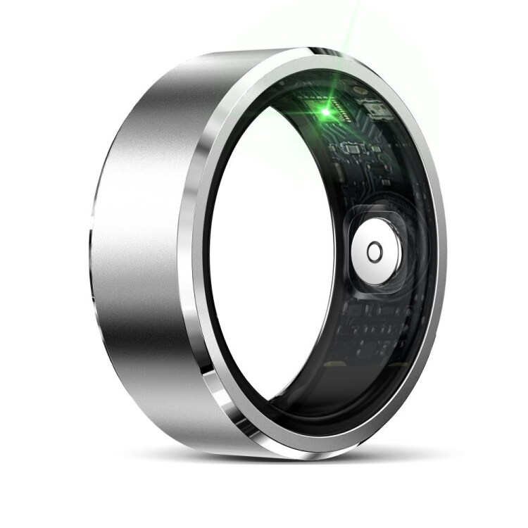 Smart Ring med helseovervåking og treningsmoduser Størrelse 8 - Sølv R5
