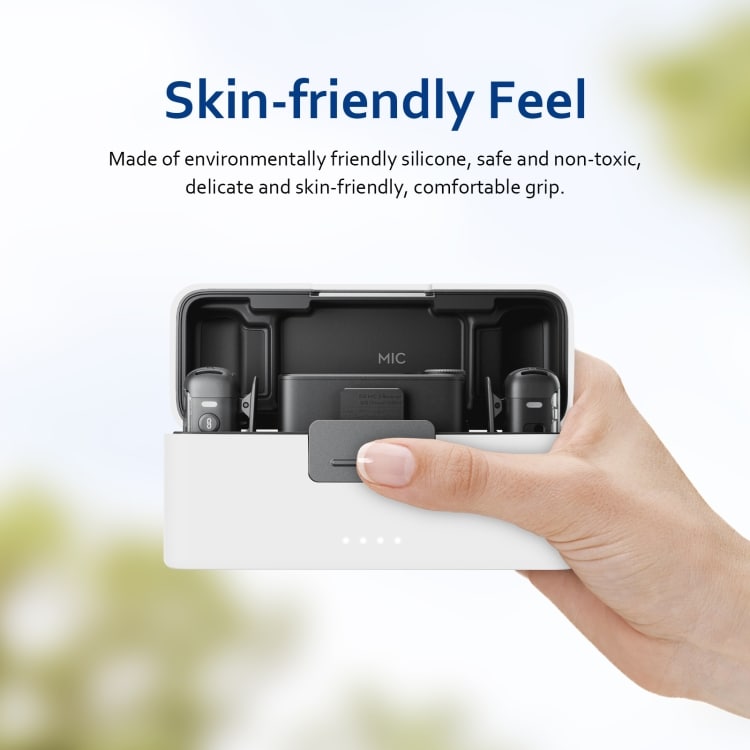 Silikondeksel for DJI Mic 2-lader - Hvit