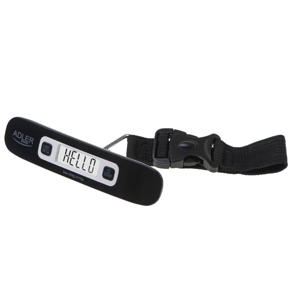 Digital bagasjevekt med LCD-skjerm og kapasitet på 50 kg