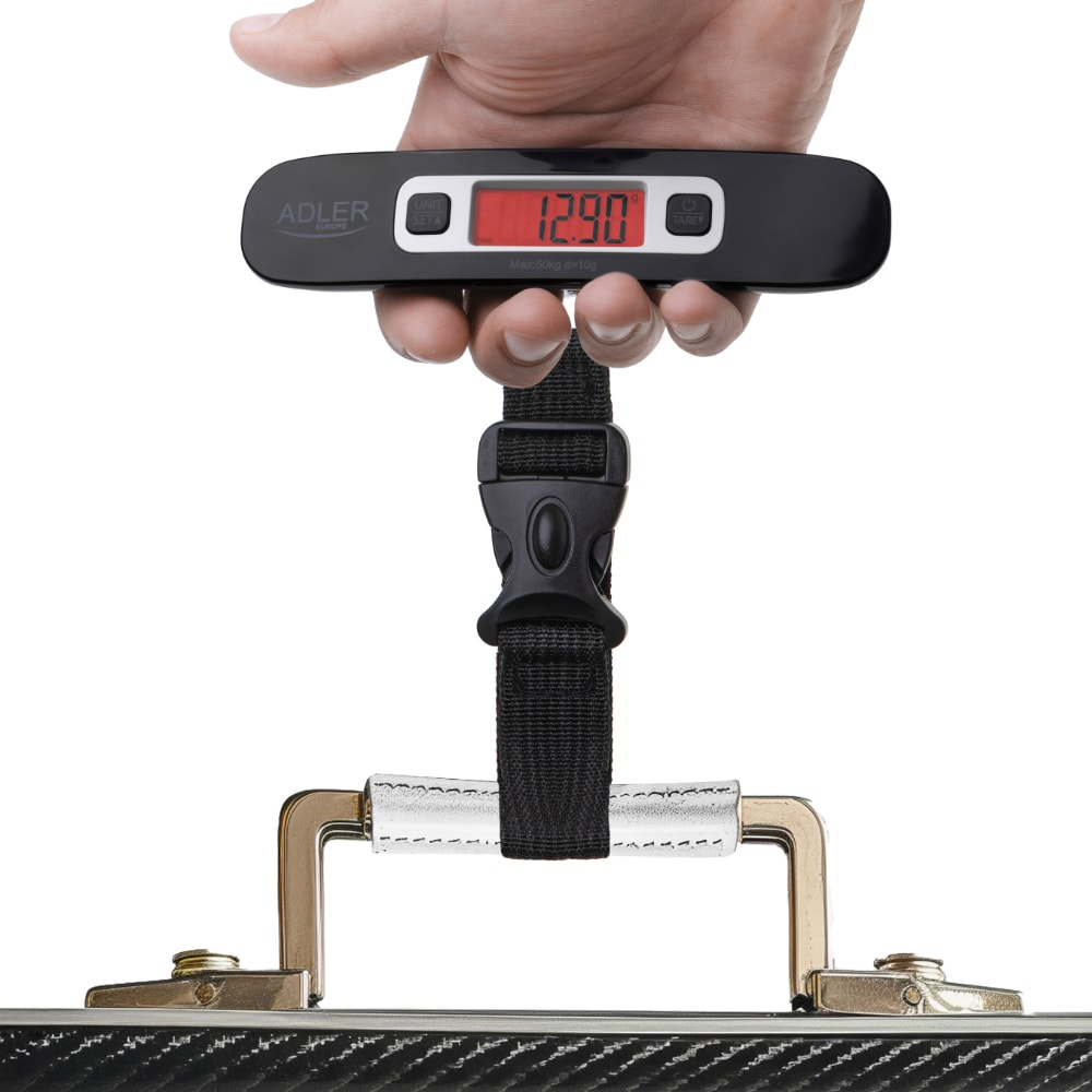 Digital bagasjevekt med LCD-skjerm og kapasitet på 50 kg
