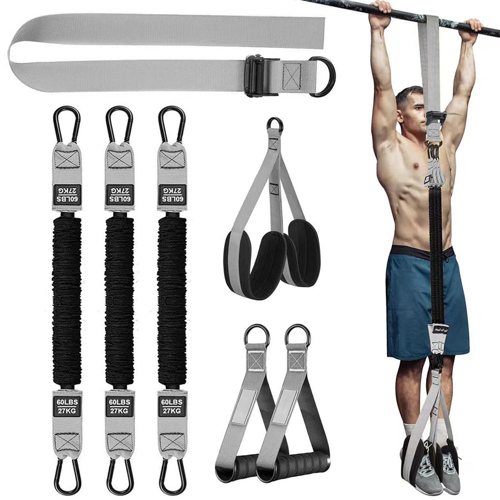 Pull up-bånd med 80 kg hjelpekapasitet og ergonomiske håndtak