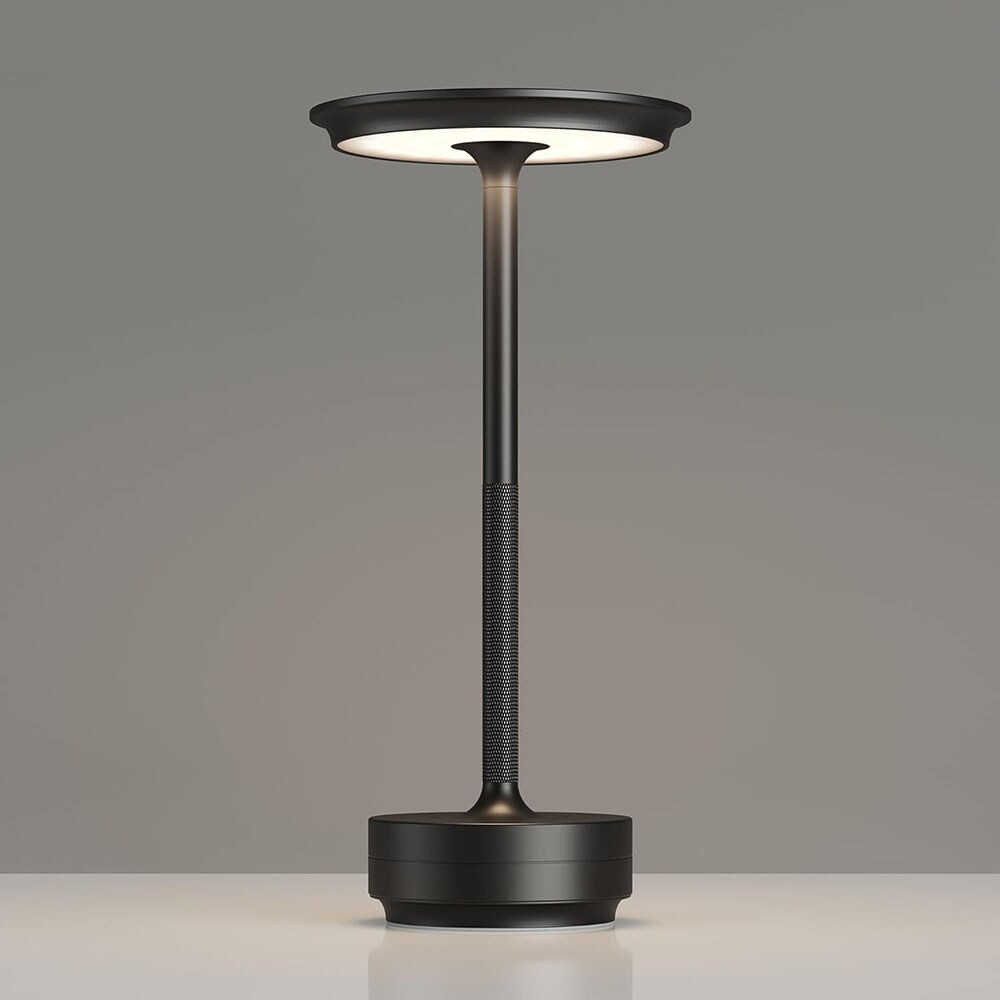 Bordlampe/nattlys med berøringskontroll og USB-lading - Svart
