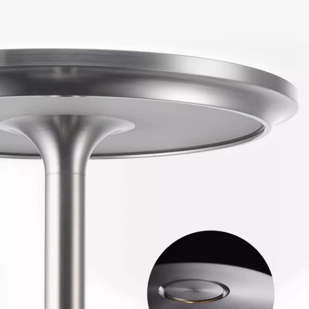 Bordlampe/nattlys med berøringskontroll og USB-lading - Sølv