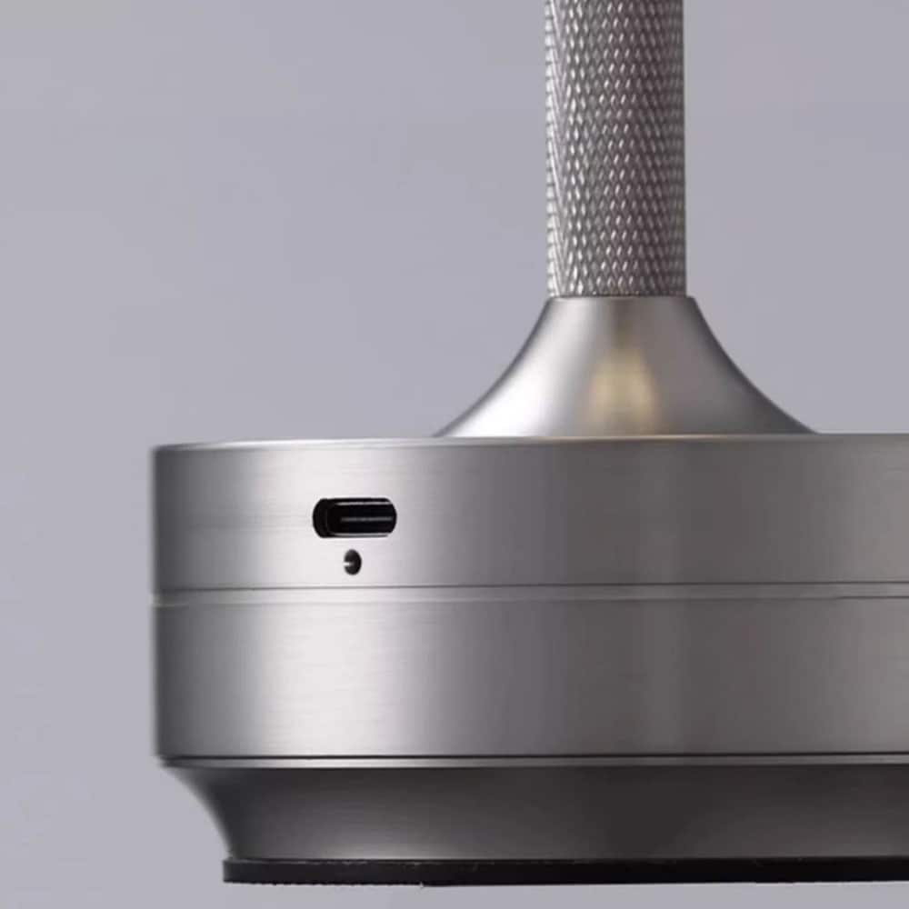 Bordlampe/nattlys med berøringskontroll og USB-lading - Sølv