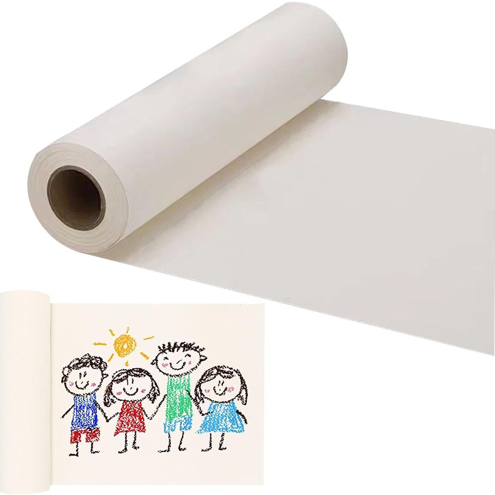 Rulle tegnepapir 30 cm x 25 m - Offwhite