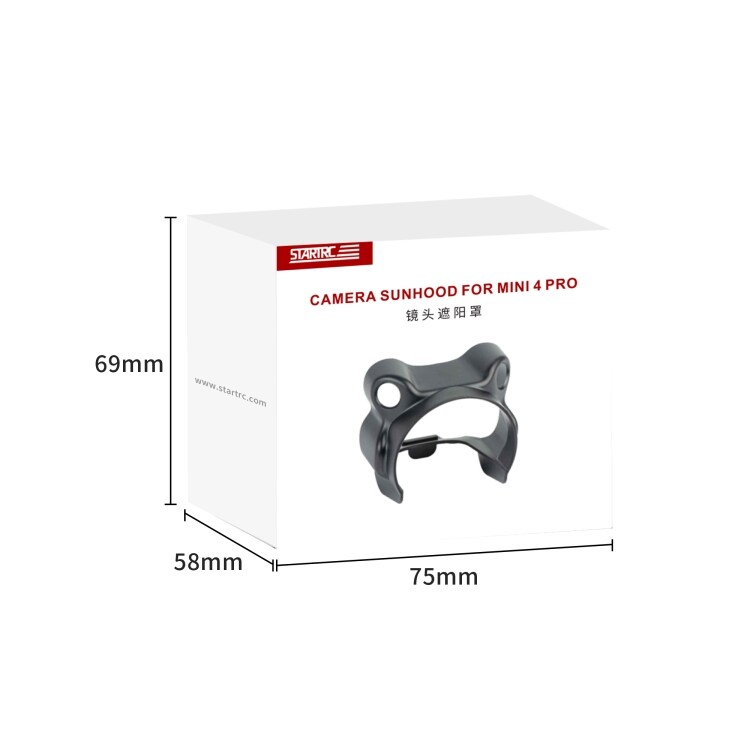 Solskjerm for kamera for DJI Mini 4 Pro - Svart