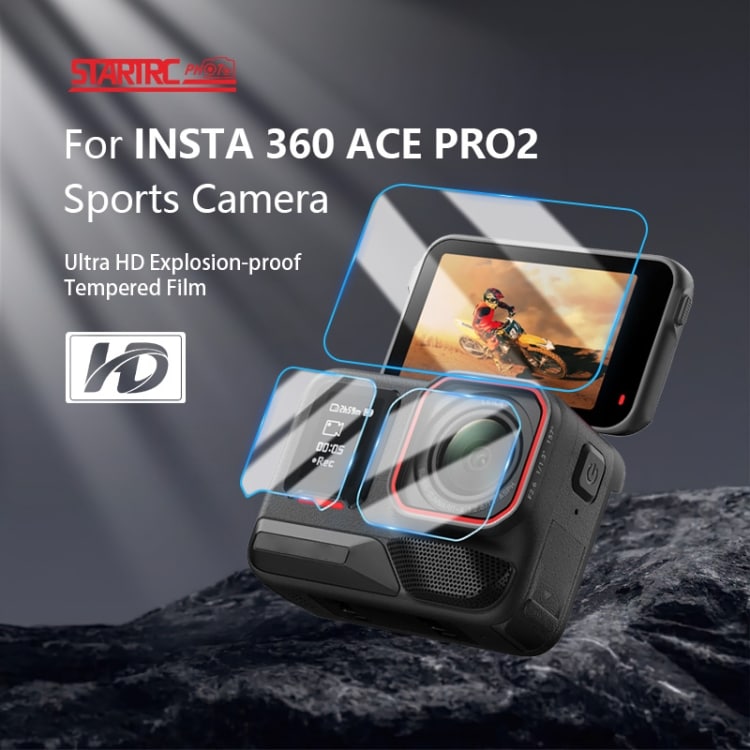 Herdet skjerm- og kamerabeskytter for Insta360 Ace Pro 2