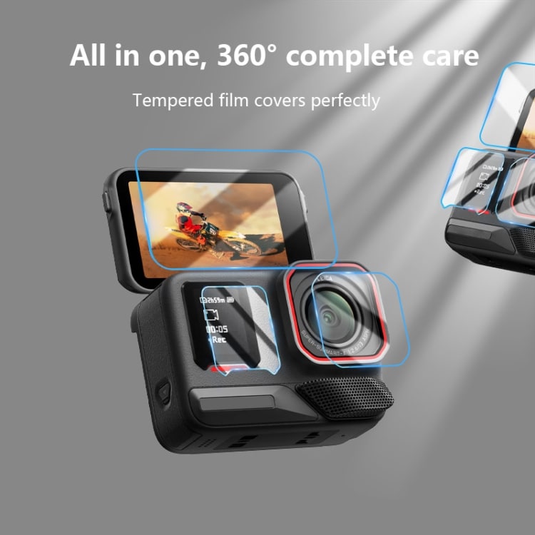 Herdet skjerm- og kamerabeskytter for Insta360 Ace Pro 2