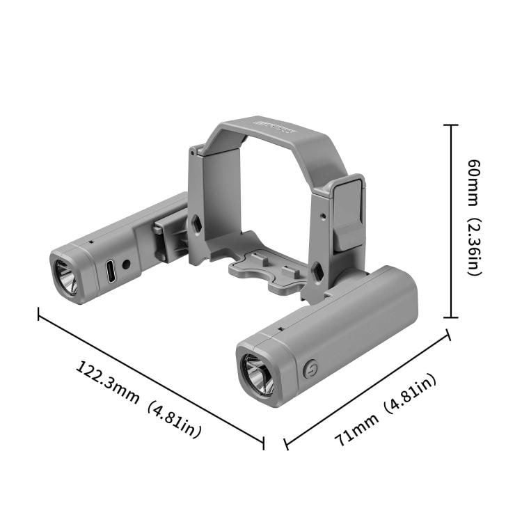 LED-navigasjonslys for DJI Mini 4 Pro med 360° justerbart lys