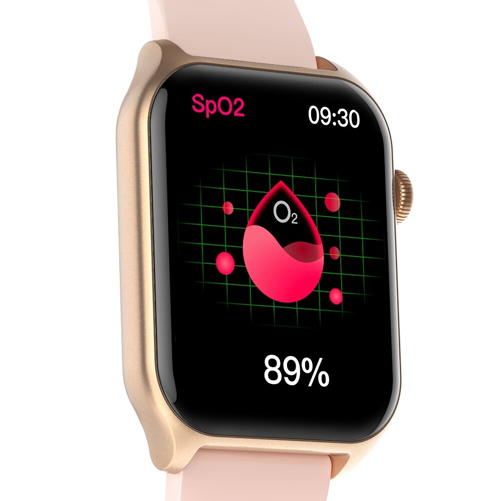 Riversong Smartwatch Motive 9E med IP68 og 2,01" AMOLED-skjerm - Rose Gold