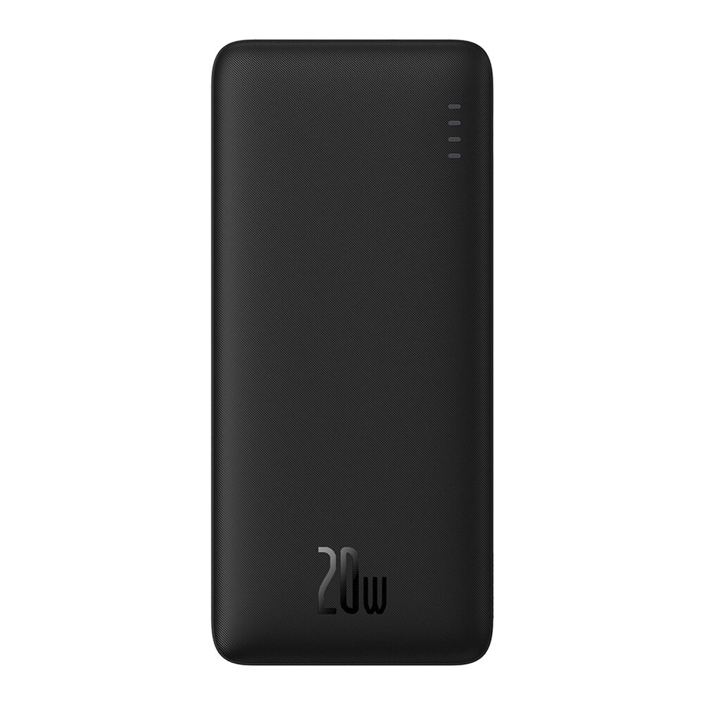 Baseus Airpow powerbank 20W 10000mAh med LED-indikator - Svart