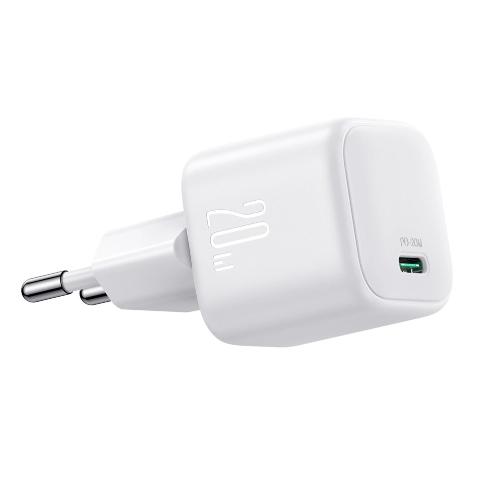 Joyroom GaN USB-lader 20 W med USB-C strømtilførsel - hvit