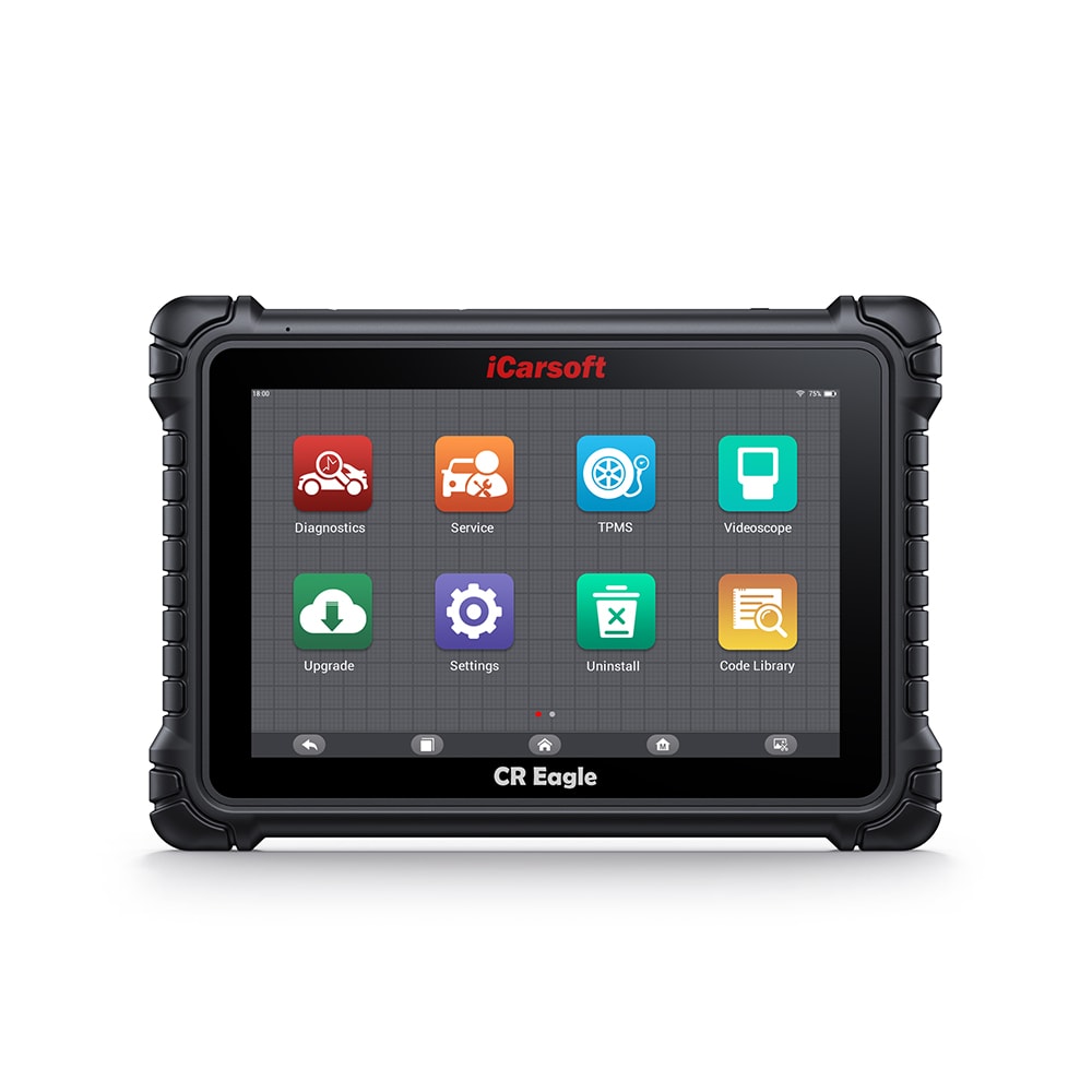 CR Eagle Feilkodeleser – DOIP, CANFD, TPMS, 49+ Servicefunksjoner, 10,1" Skjerm