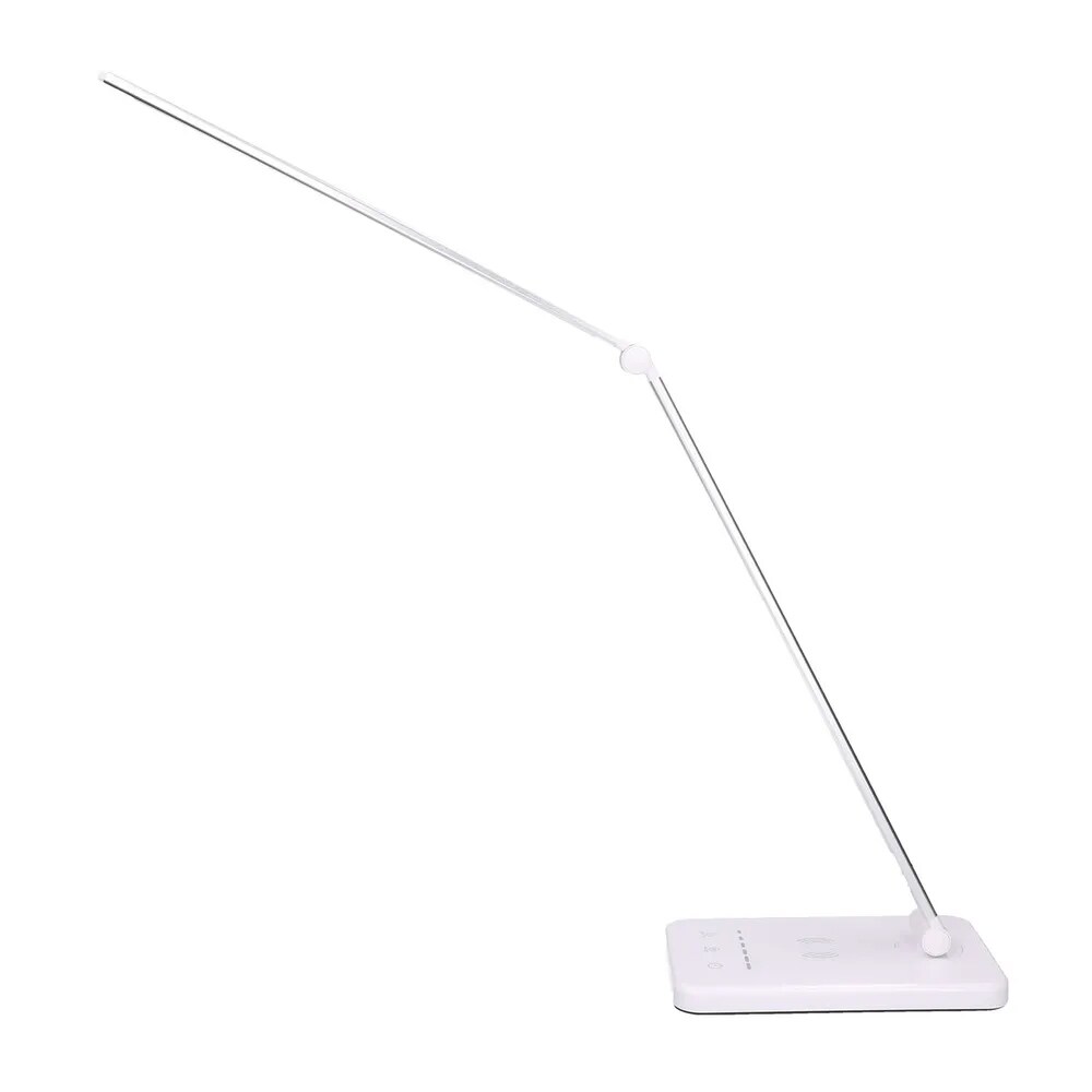 Extralink Smart Life bordlampe med justerbart lys og trådløs lading - Hvit