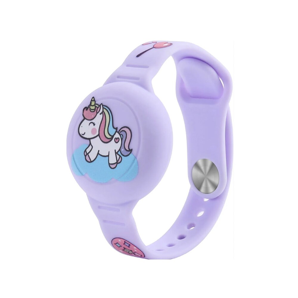 Ofkoz vanntett armbånd for $ 0000095n AirTag i justerbar silikon - Unicorn Purple