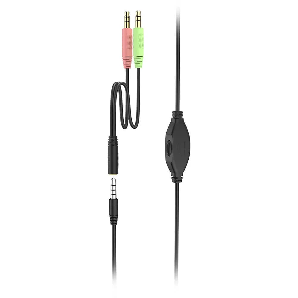 Hama HS-P150 V2 On-Ear Office-hodesett med 3,5 mm-kontakt - Svart