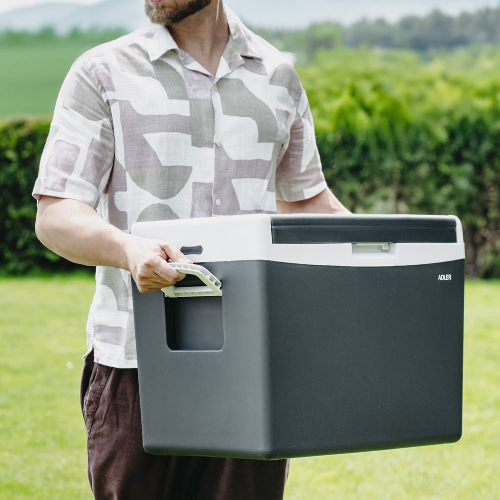 Adler Elektrisk Kjøleboks 40l – Stor Kjøle- og Varmeboks for Bil, Hjem og Camping