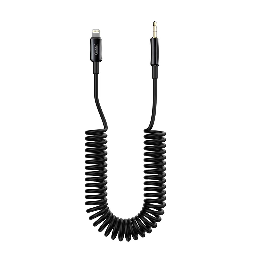 XO Lydkabel Lightning til 3,5 mm 1 m - Svart