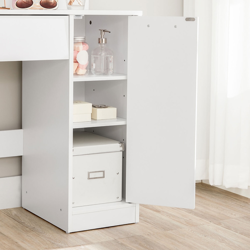 Sminkebord med Speil - Smart Oppbevaring, Enkel Montering