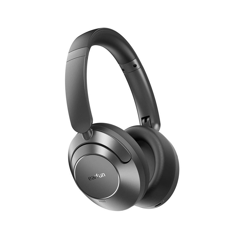Earfun WavePro Bluetooth-hodetelefoner - krystallklar lyd og aktiv støyreduksjon - Svart