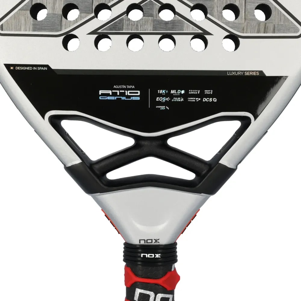 Nox AT10 Genius 18K Agustín Tapia 2024 padelracket - dråpeform, 360-375 g, 18K karbonfiber