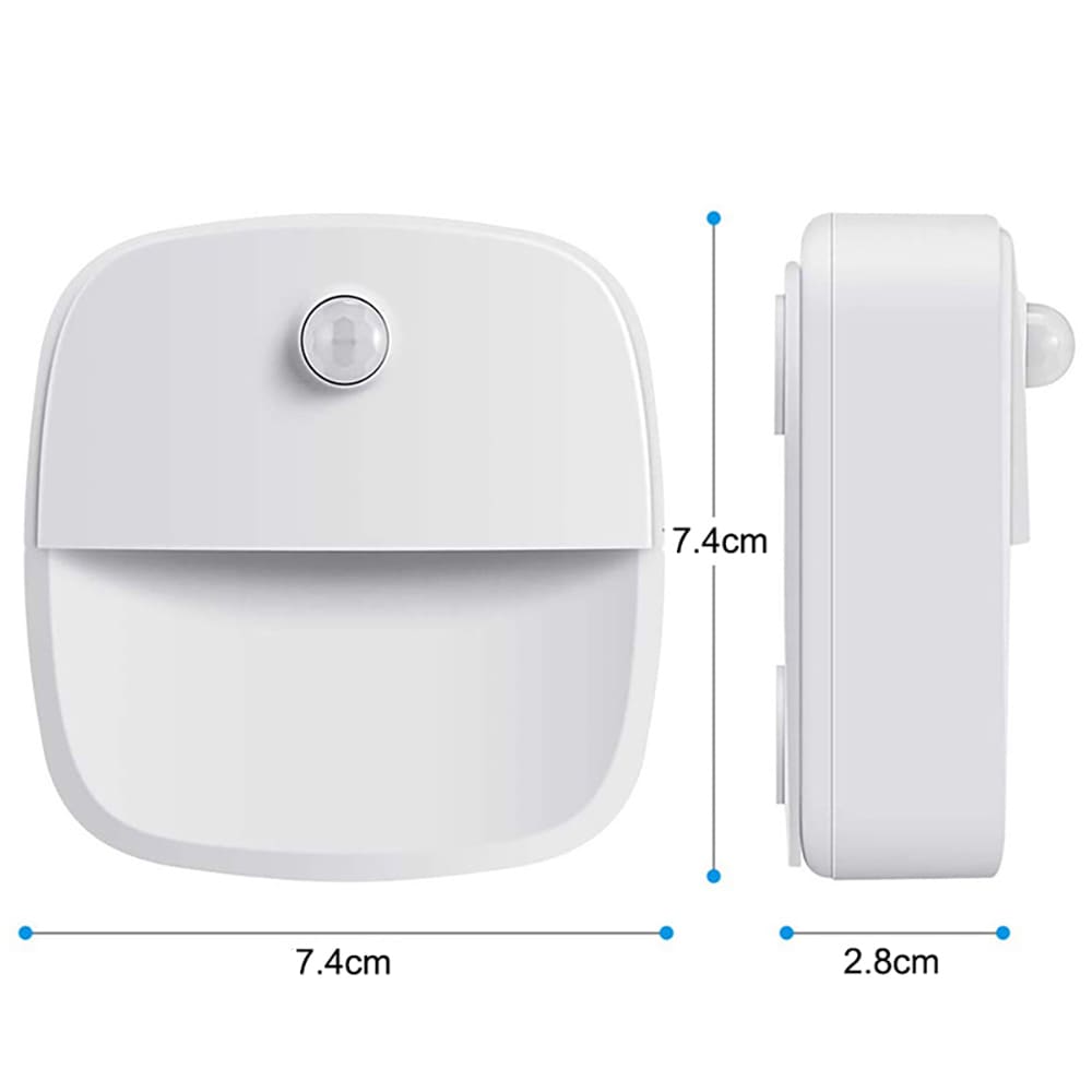 LED belysning med bevegelsessensor og varmt lys - 3 stk
