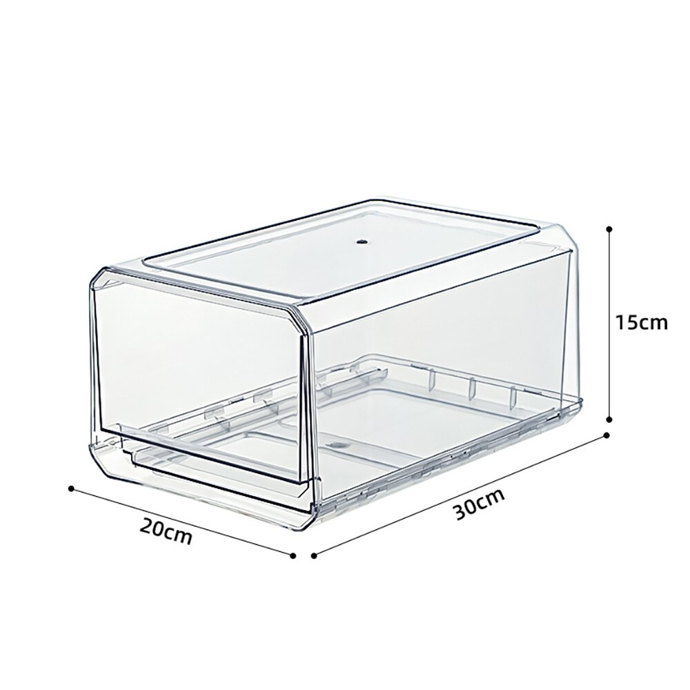 Klar oppbevaringsboks i plast 30x20x15 cm