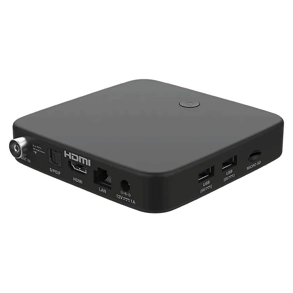 Sterk 4K + DVB-T2 Wi-Fi Google TV-mediespiller med Chromecast og TV-mottaker