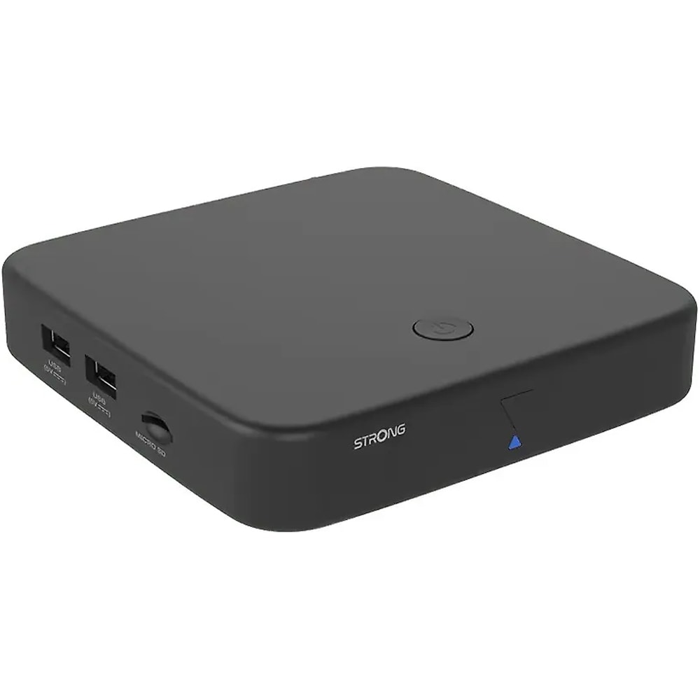 Sterk 4K + DVB-T2 Wi-Fi Google TV-mediespiller med Chromecast og TV-mottaker