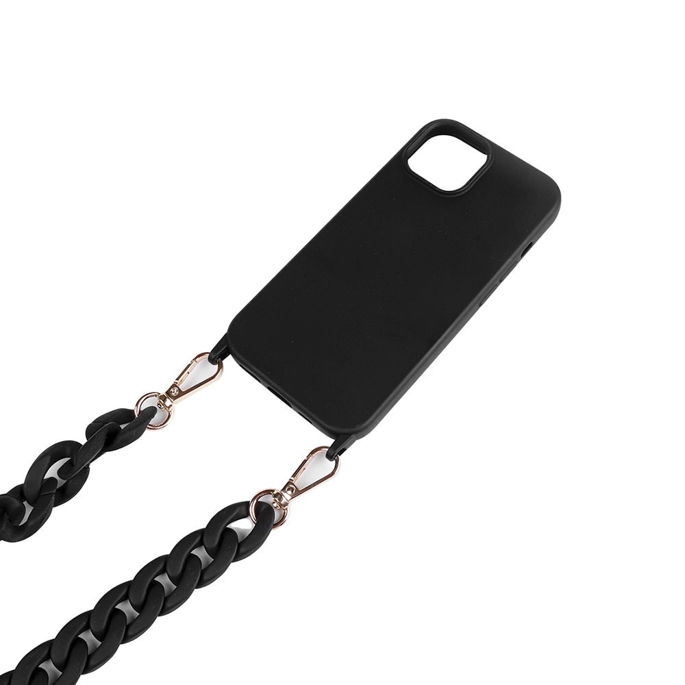 Mobiltelefonveske med bærestropp for iPhone 14 - Svart