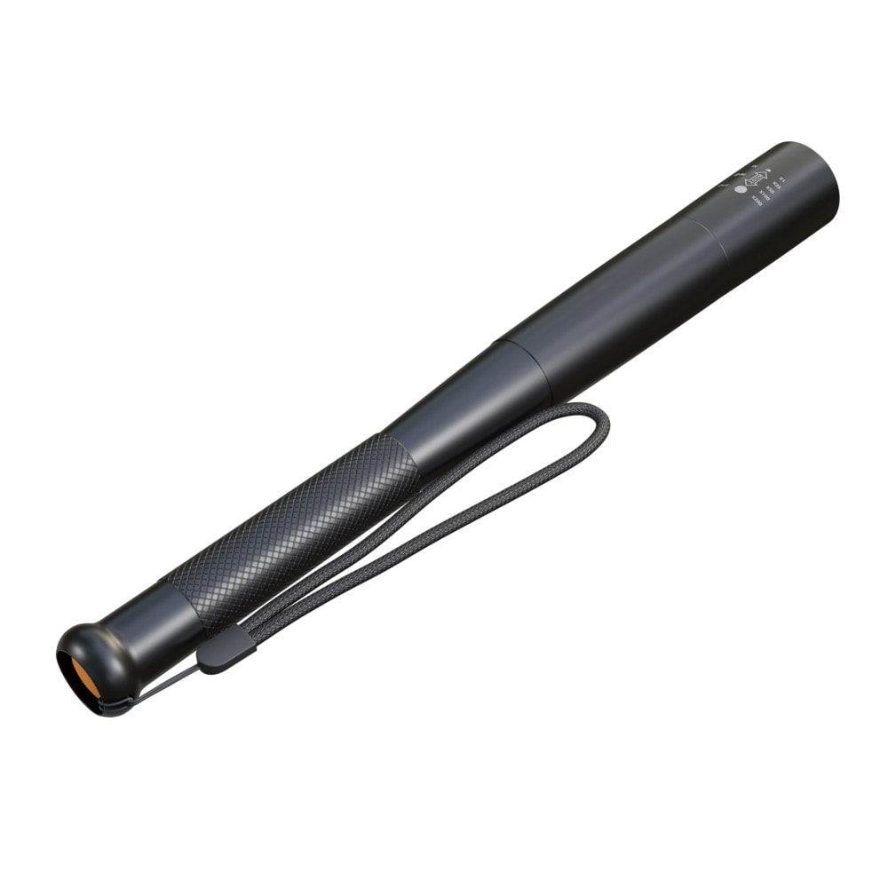 LED-lommelykt i aluminium, 10W, 300 lm, 29 cm, batteridrevet