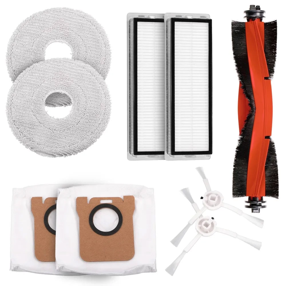 Extralink 9-i-1 sett med filtre og børster - for Xiaomi S10 / X10 / X20 robotstøvsugere