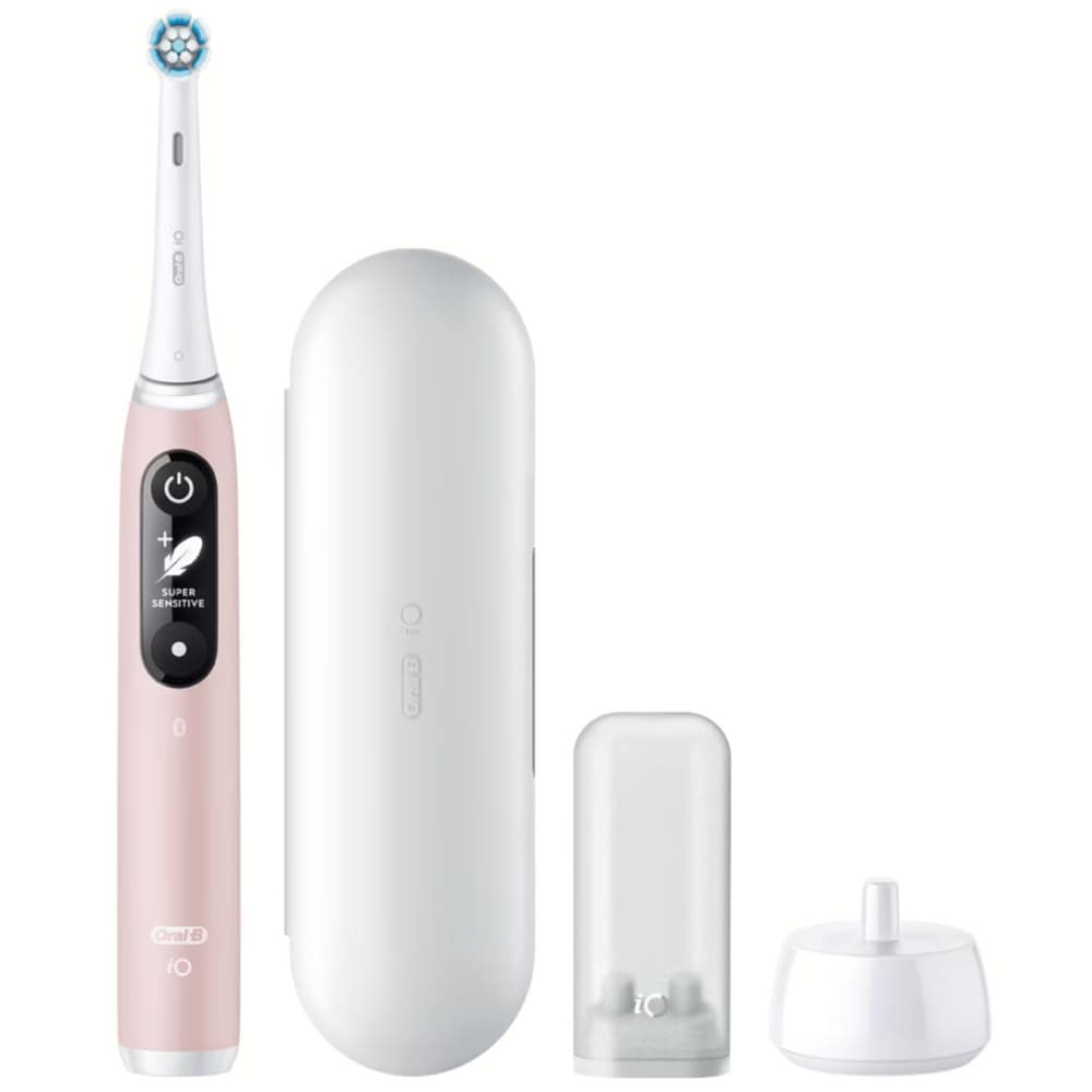 $ 0000170n iO6 elektrisk tannbørste med 5 moduser, Bluetooth og innebygd timer - Rosa