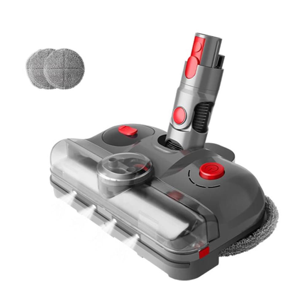 4-i-1 moppemunnstykke til Dyson V7 / V8 / V10 / V11 - Med UV-C, LED og dobbelt roterende mopper