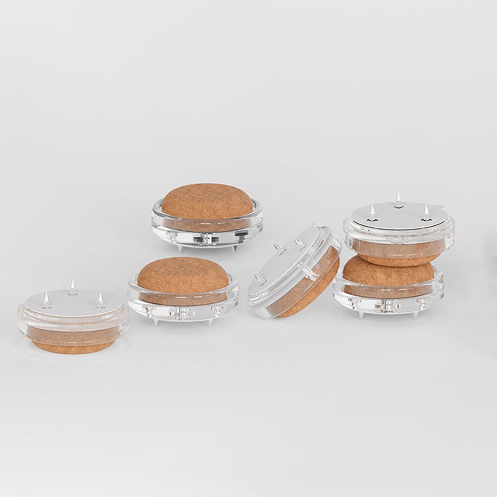 Gulvbeskytter med spiker for stoler og bord 2,5 cm 4-pakning