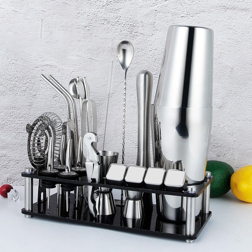 Cocktailshaker-sett 23 deler 750 ml