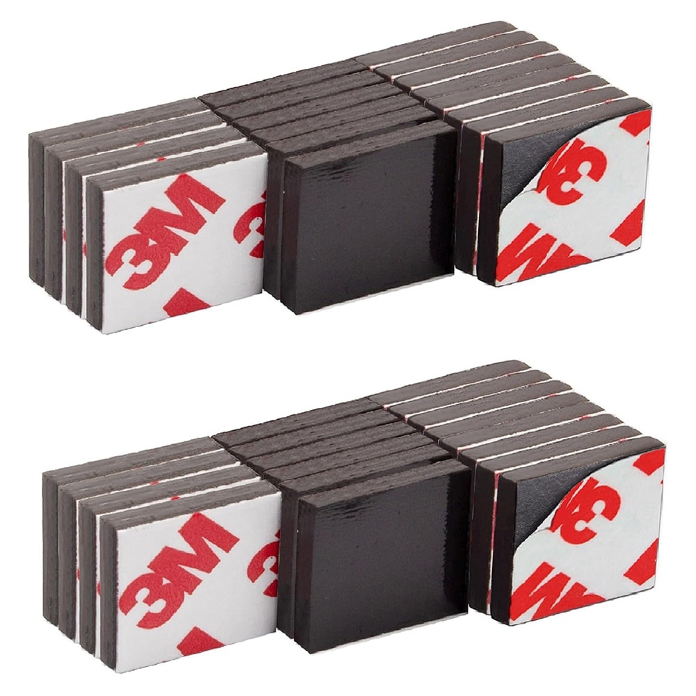 Selvklebende magnetisk plate 60x60mm 50-pk