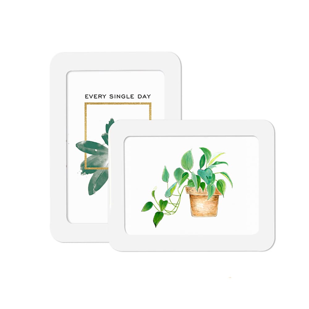 Magnetisk fotoramme 25 cm - hvit
