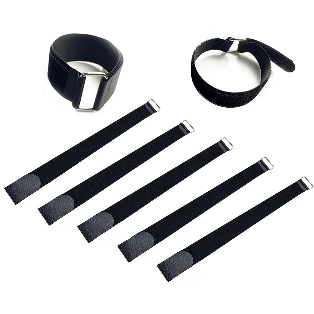 Stoppstropper for robotgressklipper til trampoline, 5 x 100 cm (5-pk)