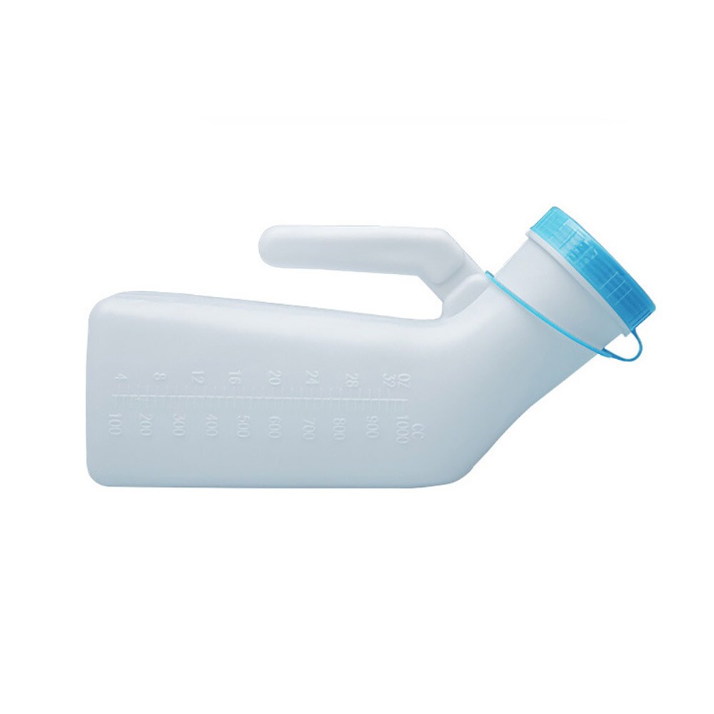 Selvlysende, bærbart urinal med spillsikkert lokk - 1000 ml