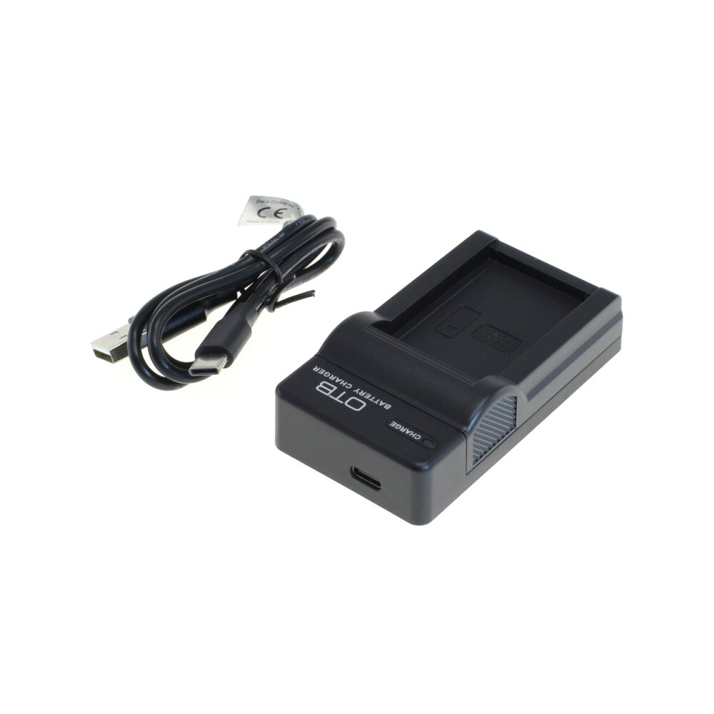 Batterilader for Panasonic DMW-BCL7E med USB-C-tilkobling