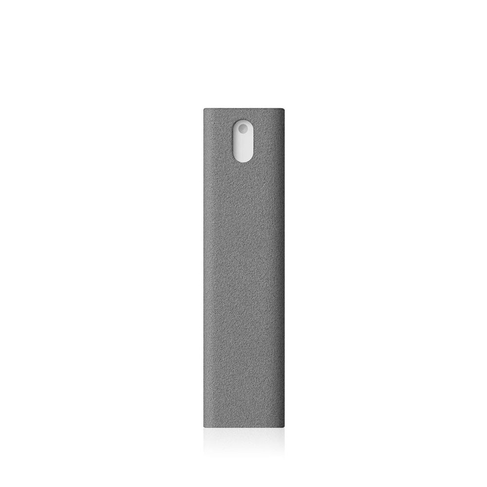AM Spray Screen Cleaner 37,5 ml med påfyllbar flaske og mikrofiberhylse - Grå