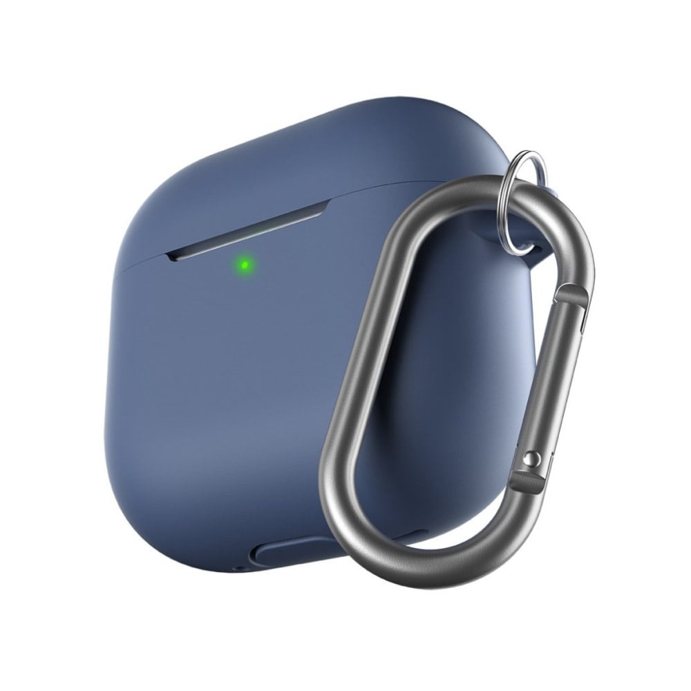 KeyBudz Elevate Series-deksel med nøkkelring for Airpods 4. generasjon - blå