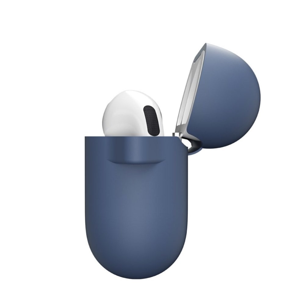 KeyBudz Elevate Series-deksel med nøkkelring for Airpods 4. generasjon - blå
