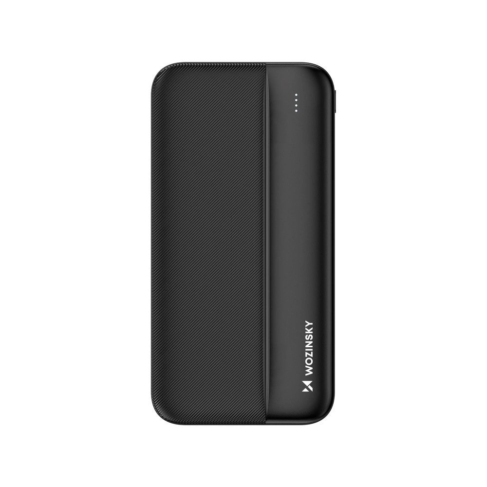 Powerbank 10000mAh med 1xUSB-C og 1xUSB - Svart