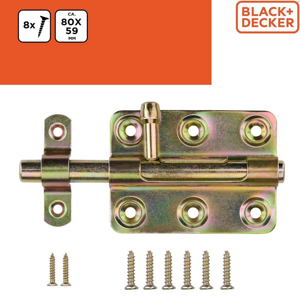 Glidestav i metall 80x59 mm - 8-pk