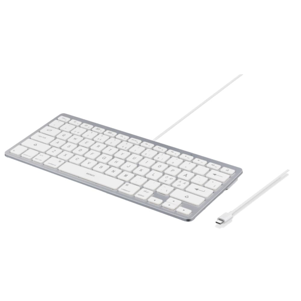 Kablet tastatur med USB-C for iPad, iPhone og Mac - nordisk layout