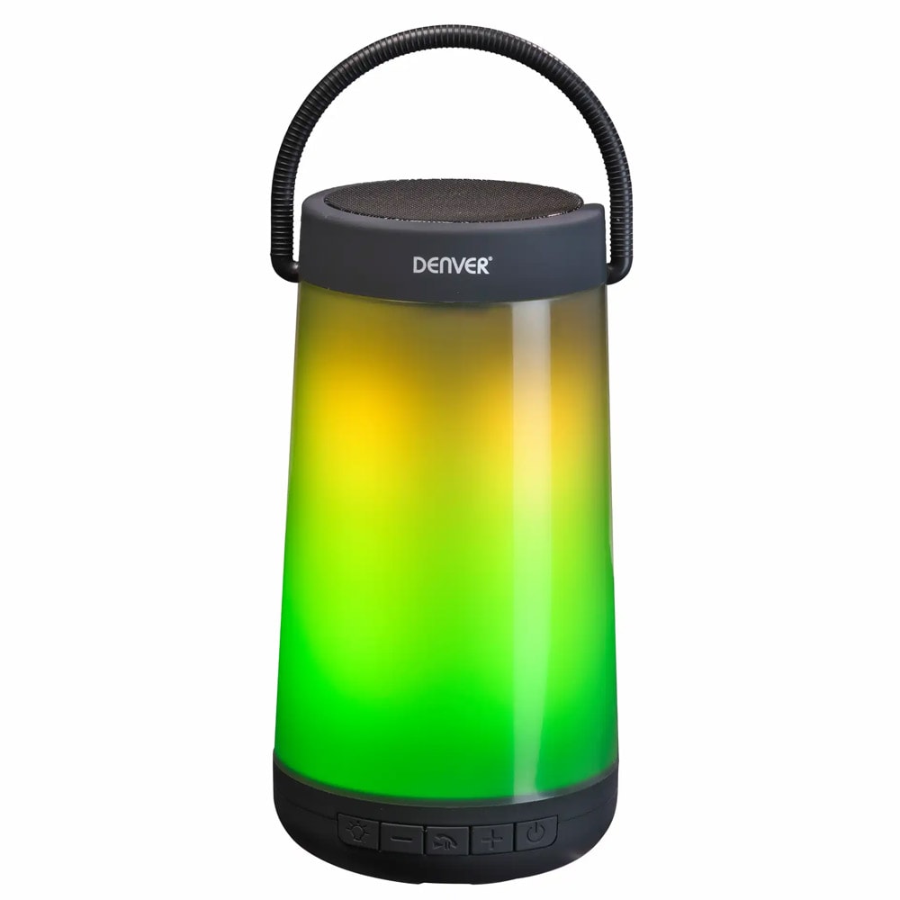 Denver BTL-311 Trådløs Bluetooth-høyttaler med LED-effekter og bærehåndtak