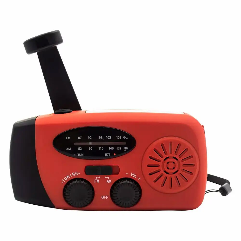 Denver SCR-2005 Veiradio med solcellelading, LED-lommelykt og nødlading av mobil